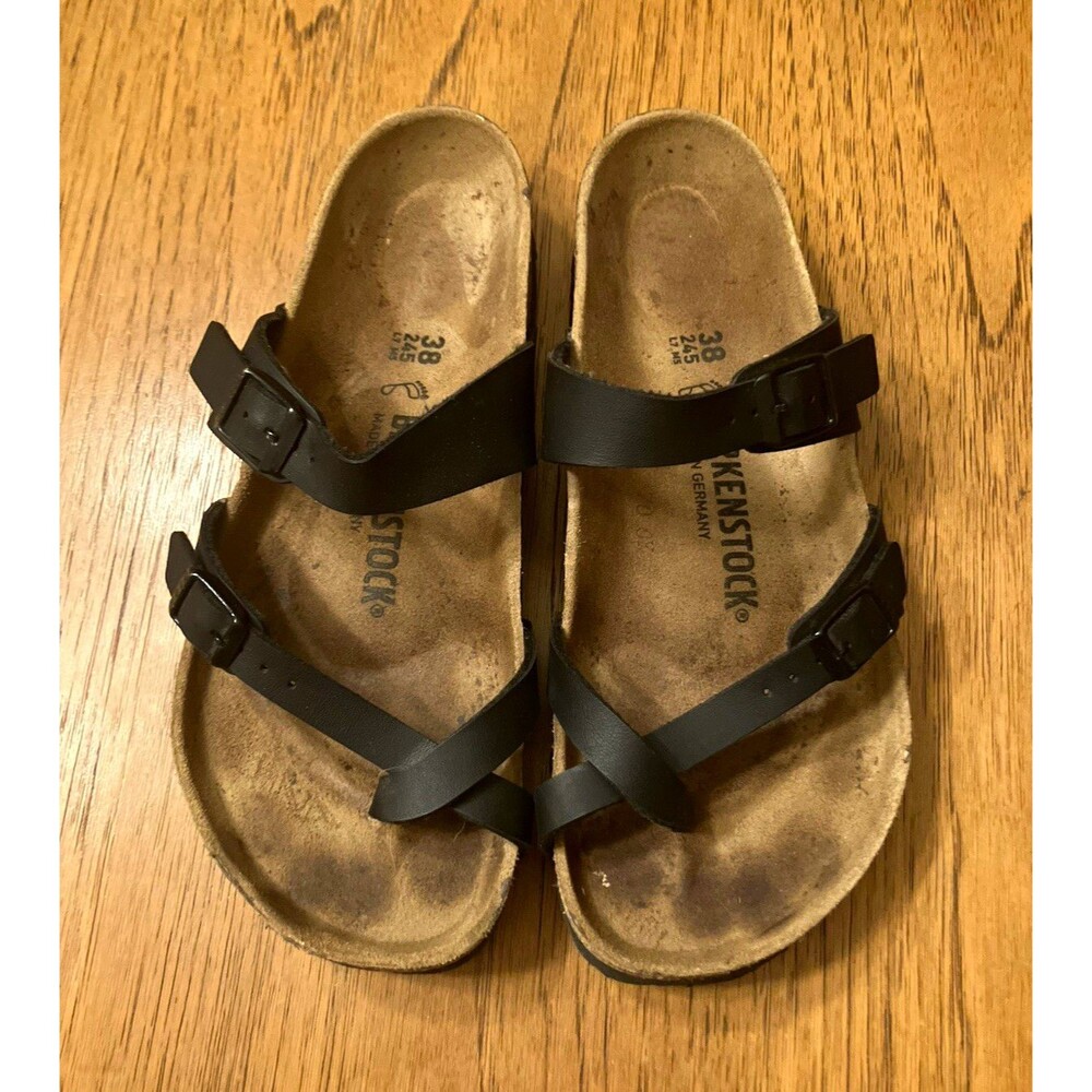 Birkenstock Women’s Black Mayari Strappy Buckle Sandals US 7 EU 38